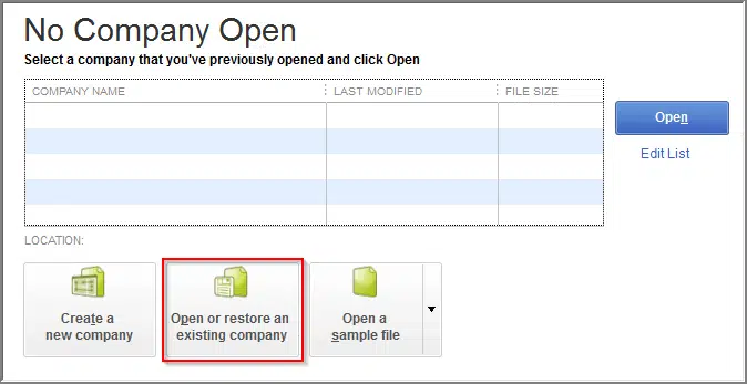 Create a Portable Company File and store on the Server