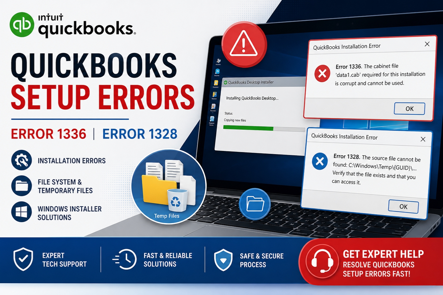 Error 1336 or 1328 During QuickBooks Setup