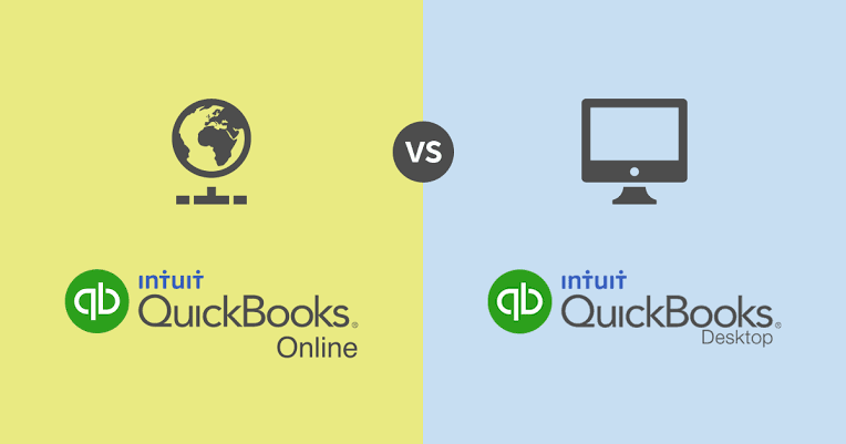 Image: QuickBooks Online and QuickBooks Desktop