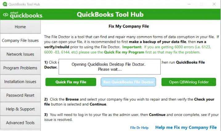 Infographic showing the Company File Issues