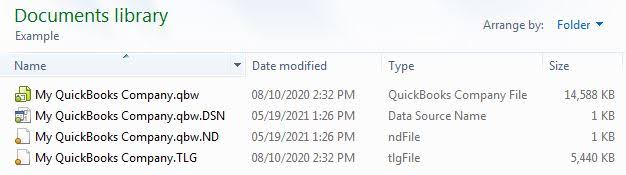 QuickBooks .ND and .TLG Files