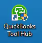 Infographics showing the QuickBooks Tool Hub icon