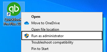 Infographics showing the Run as administrator button