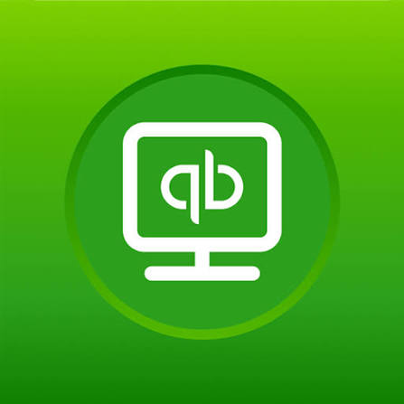 Infographics showing the QuickBooks Desktop icon.