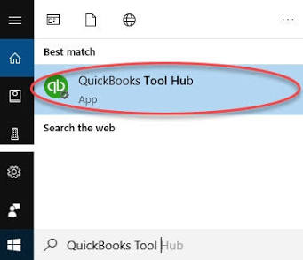 Image showing QuickBooks Tool Hub button