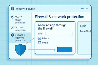 image showing Windows security tab
