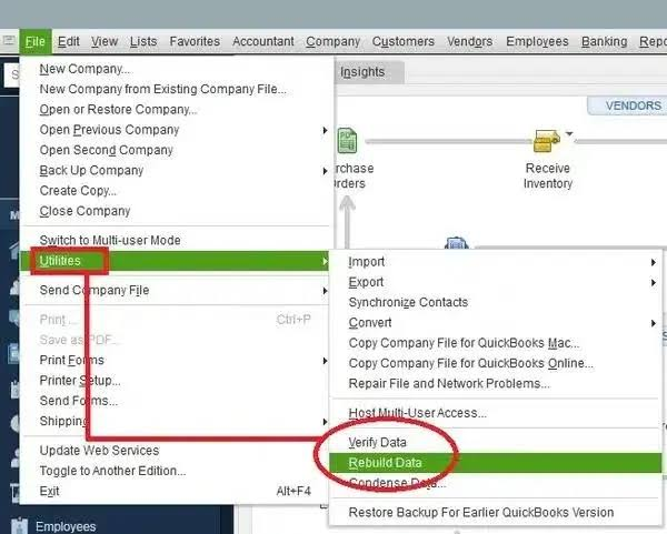 Image showing run rebuild data process