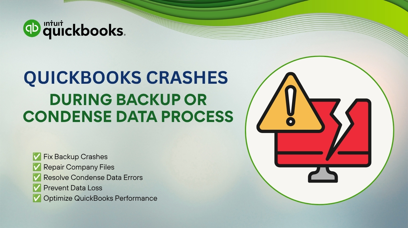 QuickBooks Crashes During Backup or Condense Data Process