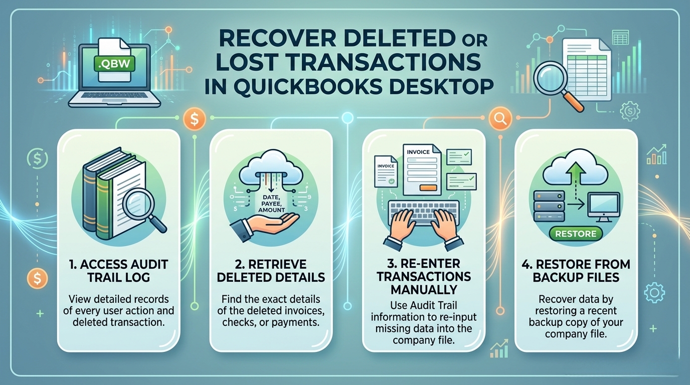 Recover Deleted or Lost Transactions in QuickBooks Desktop