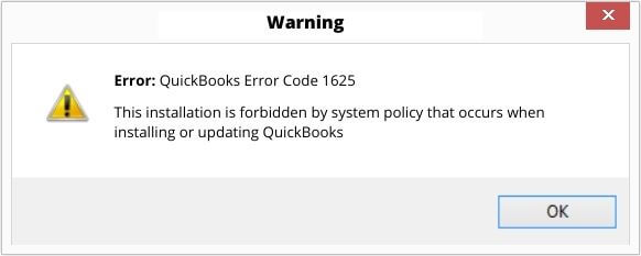 QuickBooks installation and update error message